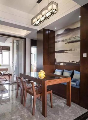 135平米中式風裝修,三居室的房子越看越有品 ! -濟南融創(chuàng)文旅城裝修