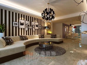 武漢高速花園現代簡約四居室裝修效果圖 180平米5萬裝修設計案例 武漢房天下家居裝修網