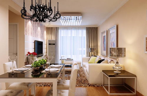 現代簡約二居室90平米7.2萬 銀豐唐郡 牡丹園裝修案例 濟南房天下家居裝修網