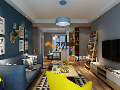 濟南綠地新都會117平北歐宜家風(fēng)格家庭裝修設(shè)計案例