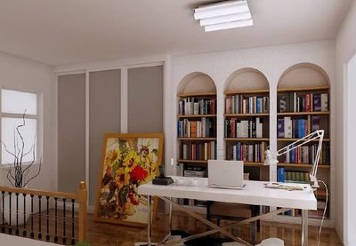 濟南上班累成狗,家里的書房裝修好了總比辦公室強