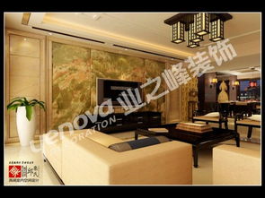 濟南銀豐花園現代中式三居室裝修效果圖 130平米17萬裝修設計案例 濟南房天下家居裝修網