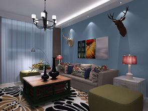 混搭風格二居室90平米8萬 中建錦繡城裝修案例 濟南房天下家居裝修網(wǎng)