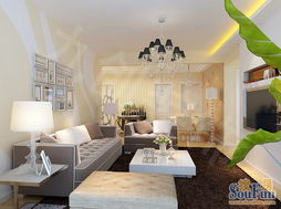 現(xiàn)代簡約二居室106平米3萬 堤口路萬盛園小區(qū)裝修案例 濟南房天下家居裝修網(wǎng)