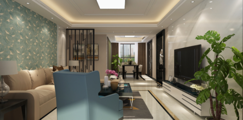 【濟南業之峰】翡翠外灘3室2廳2衛140㎡現代簡約裝修效果賞析_設計作品_焦點家居_設計效果圖_家庭裝修設計