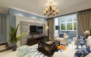 濟南東城逸家138平方美式風格家庭裝修設計案例