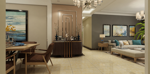 濟南魯能領秀城漫山香墅170㎡現代家居設計 四室兩廳兩衛的優雅空間